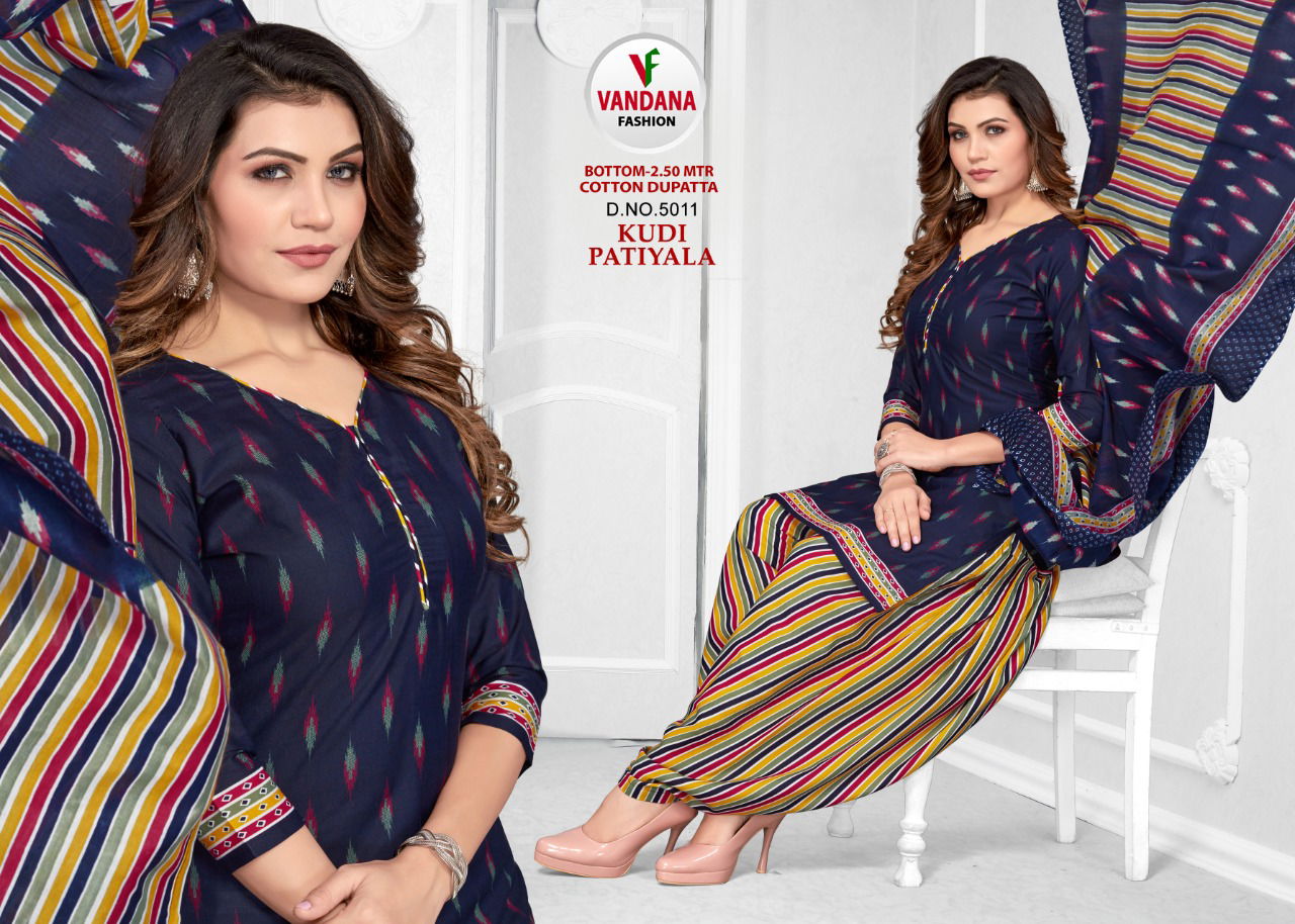 Vandana Kudi Patiyala 5 Casual Wear Heavy Wholesale Dress Material Collection